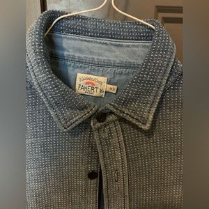 Faherty beach cotton button down size M